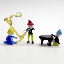 他の写真2: 白雪姫と７人の小人楽団　ガラス細工　雑貨　置物
