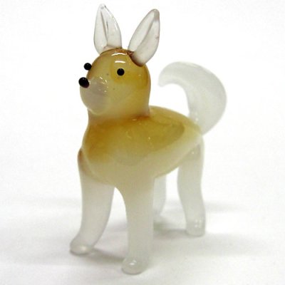 画像1: 日本犬　ガラス細工　雑貨　置物