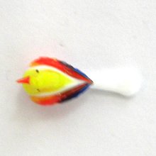 他の写真3: 春に人気　動物のガラス細工　鳥（バード）　オナガ　Ｓ　イエロー　ガラス細工　雑貨　置物