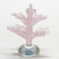 サンゴ　珊瑚（立体）　ピンク　ガラス細工　雑貨　置物