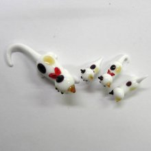 他の写真3: 日本ネコ　親子４匹セット　ガラス細工　雑貨　置物