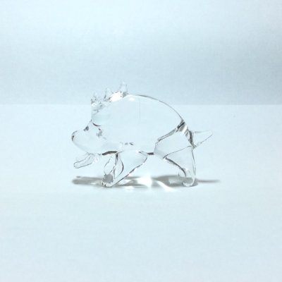 画像1: クリスタル亥　干支　ガラス細工　雑貨　置物