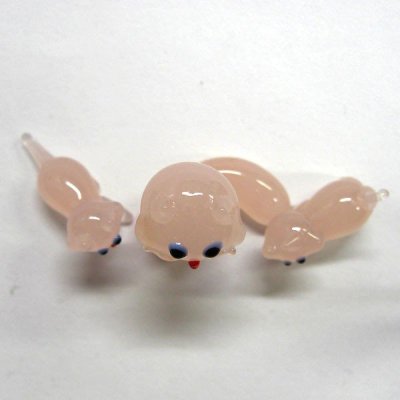 画像5: ねこ（猫）　ペルシャ親子ネコ　ピンク　ガラス細工　雑貨　置物
