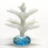 画像: サンゴ　珊瑚（立体）　ホワイト　ガラス細工　雑貨　置物
