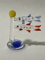 画像: 湘南名物シラス　シラスのぼり　蓄光タイプ  端午の節句 子供の日　ガラス細工　雑貨　置物