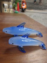 画像: ゴンドウクジラ　セット　ガラス細工　雑貨　置物
