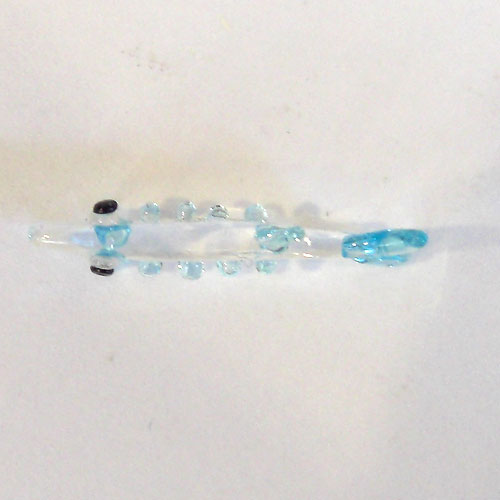 画像: 生シラス　ライトブルー　江の島　ガラス細工　雑貨　置物