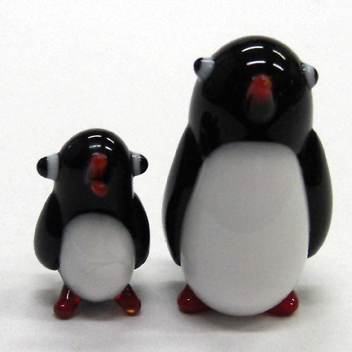 画像: ふっくらペンギン　ガラス細工　雑貨　置物