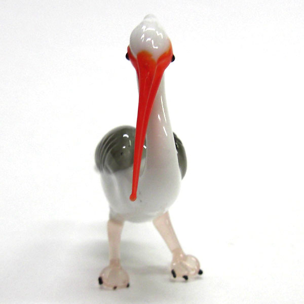 画像: ペリカン　Ｌ　鳥　ガラス細工　雑貨　置物