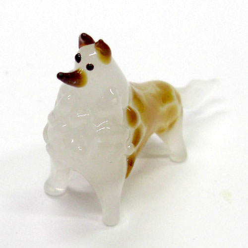 画像1: コリー　犬　ガラス細工　雑貨　置物