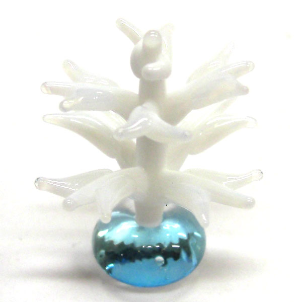 画像: サンゴ　珊瑚（立体）　ホワイト　ガラス細工　雑貨　置物