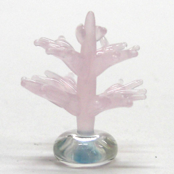 海のガラス細工《サンゴ》】 珊瑚（立体） ピンク