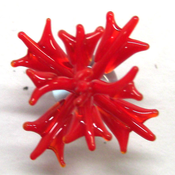 画像: サンゴ　珊瑚（立体）　レッド　ガラス細工　雑貨　置物